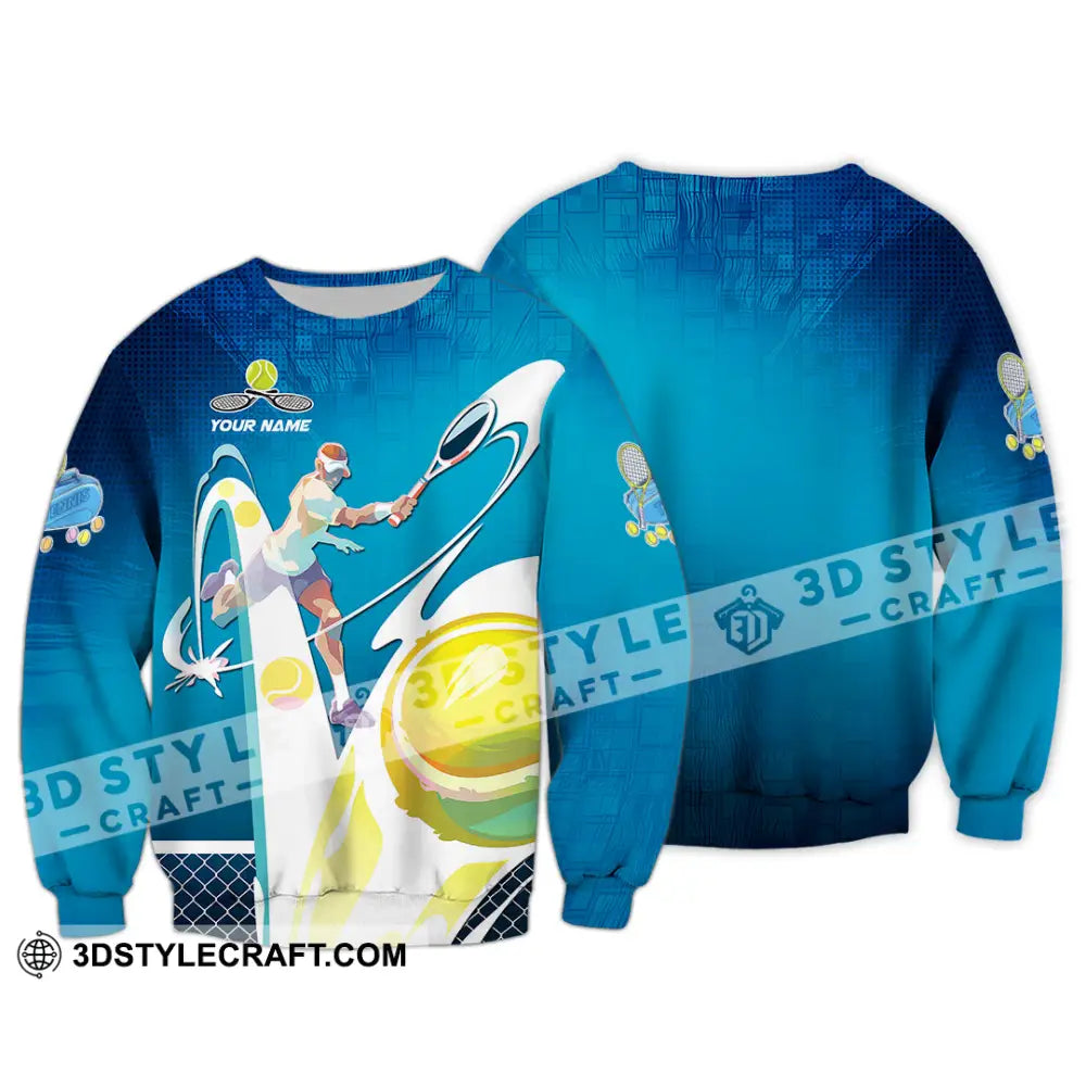 Unisex Shirt - Custom Text Shirt Tennis Shirt Long Sleeve / S T-shirt