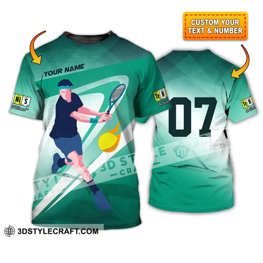 Unisex Shirt - Custom Text Shirt, Tennis Shirt style option 1