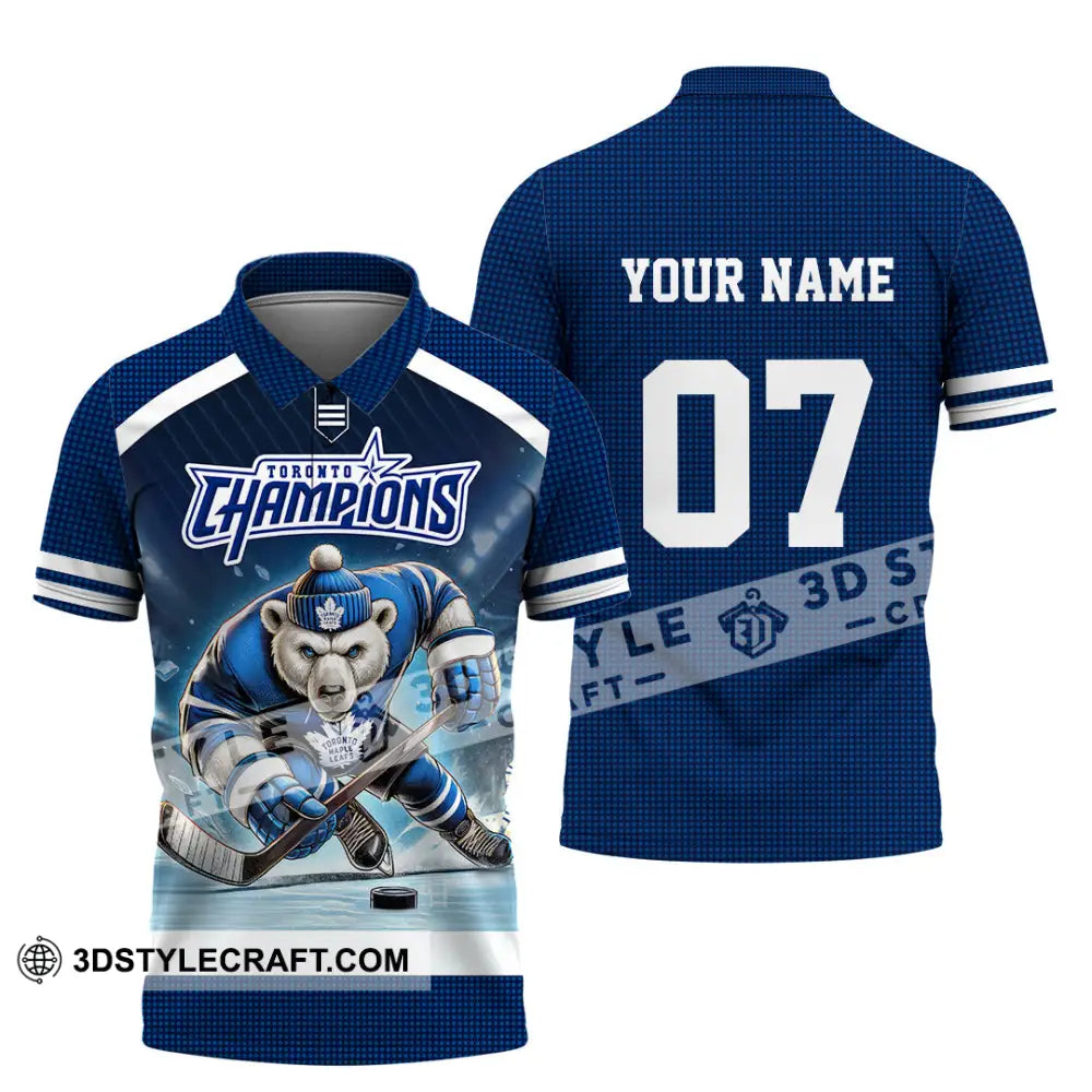 Unisex Shirt - Custom Text Shirt Toronto Maple Leafs Shirt Polo Shirt / S T-shirt