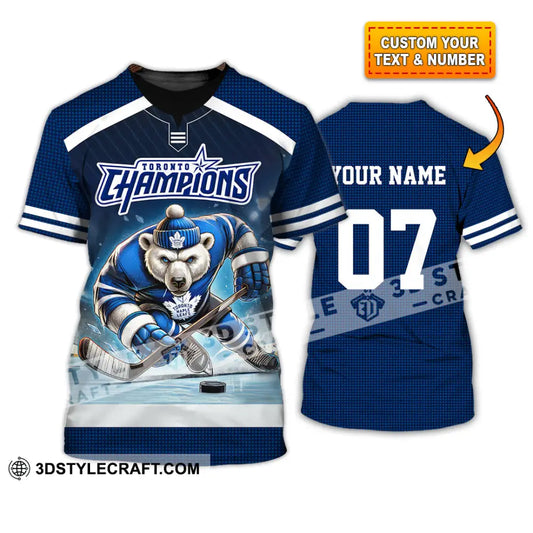 Unisex Shirt - Custom Text Shirt Toronto Maple Leafs Shirt T-shirt