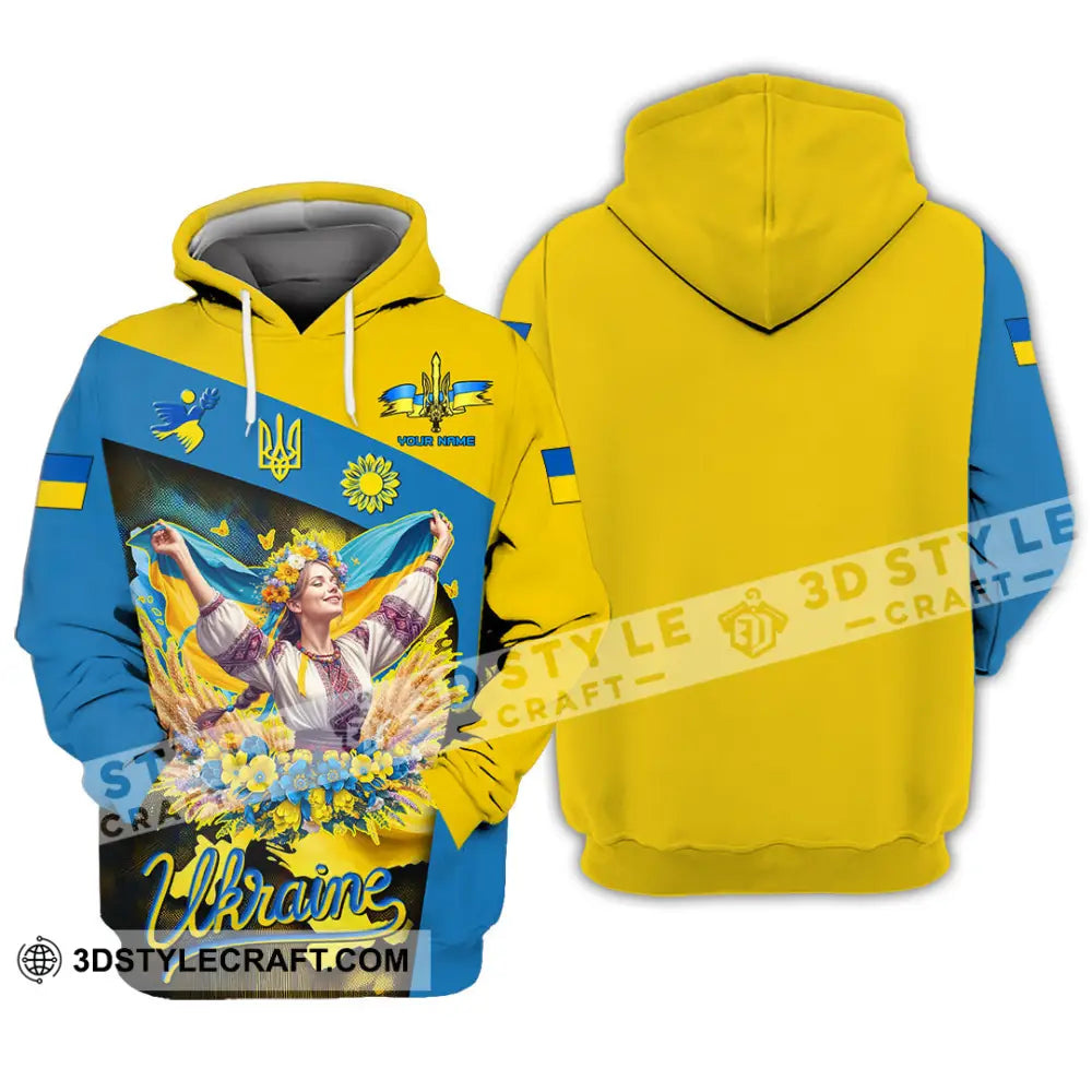 Unisex Shirt - Custom Text Shirt Ukraine Shirt Hoodie / S T-shirt