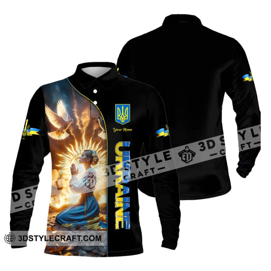 Unisex Shirt - Custom Text Shirt, Ukraine Shirt style option 3