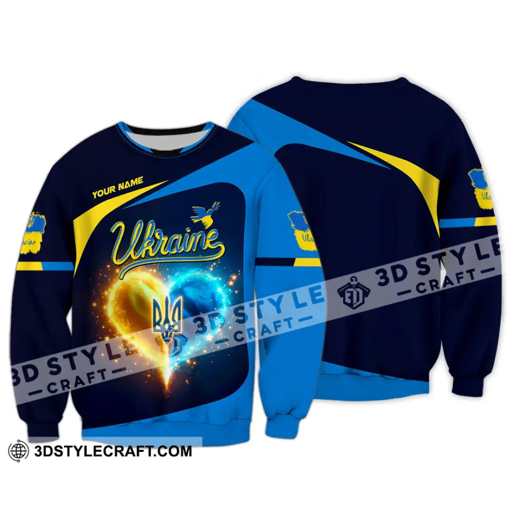 Unisex Shirt - Custom Text Shirt Ukraine Shirt Long Sleeve / S T-shirt