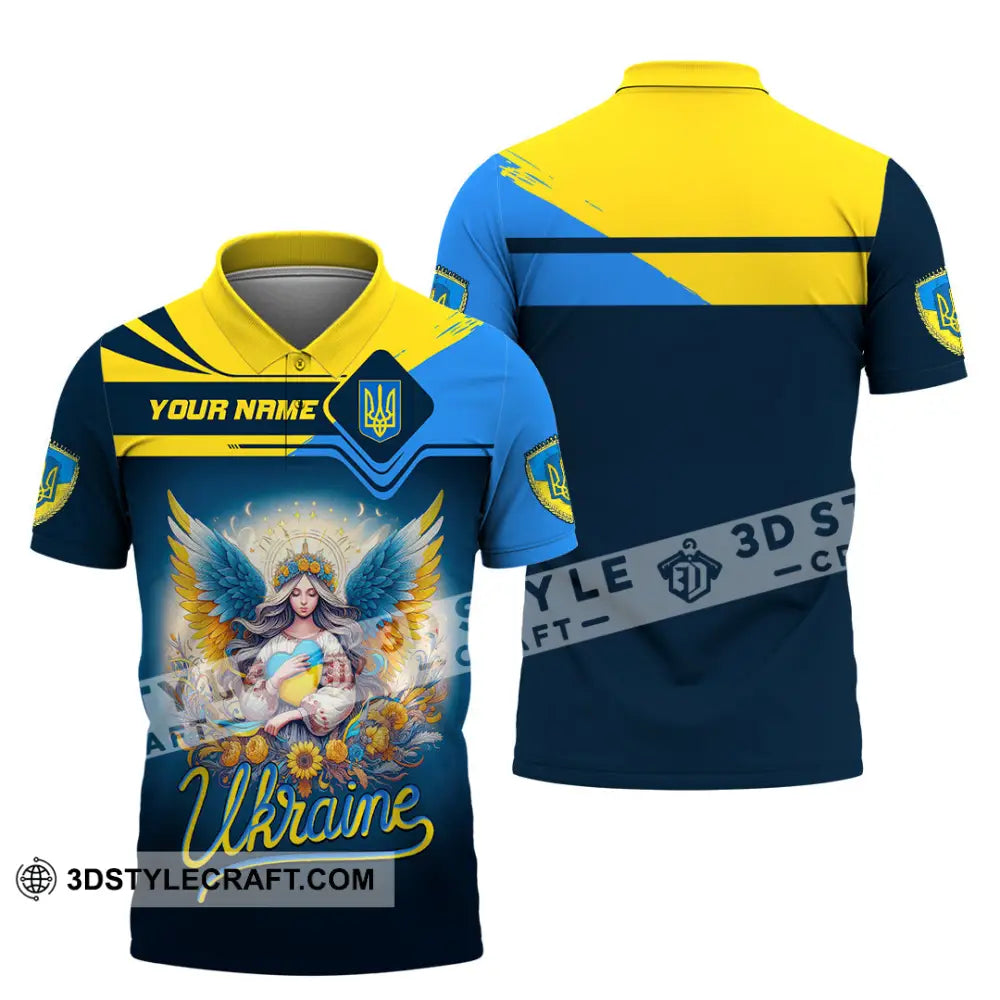 Unisex Shirt - Custom Text Shirt Ukraine Shirt Polo Shirt / S T-shirt