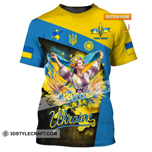 Unisex Shirt - Custom Text Shirt Ukraine Shirt T-shirt