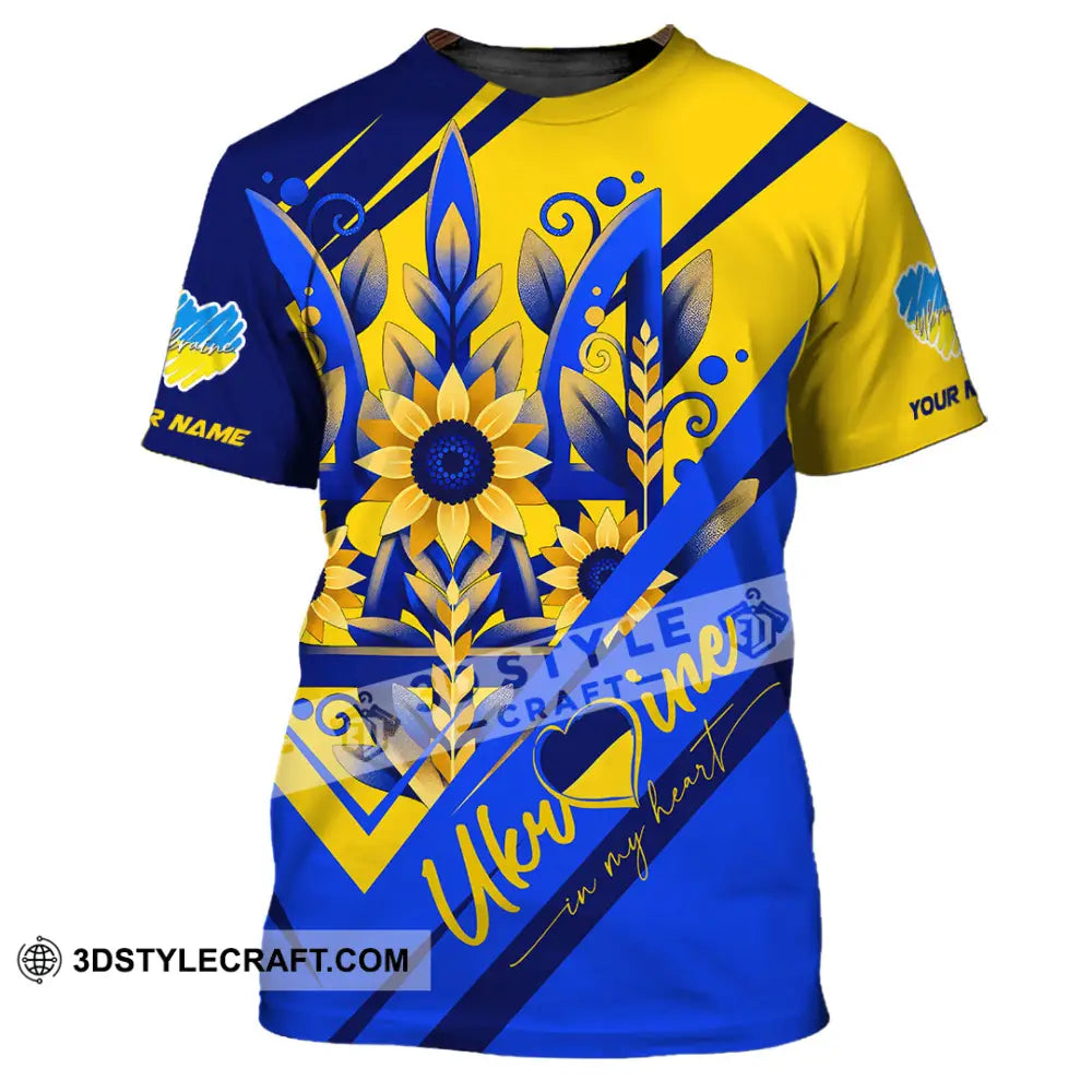 Unisex Shirt - Custom Text Shirt Ukraine Shirt T-Shirt / S T-shirt