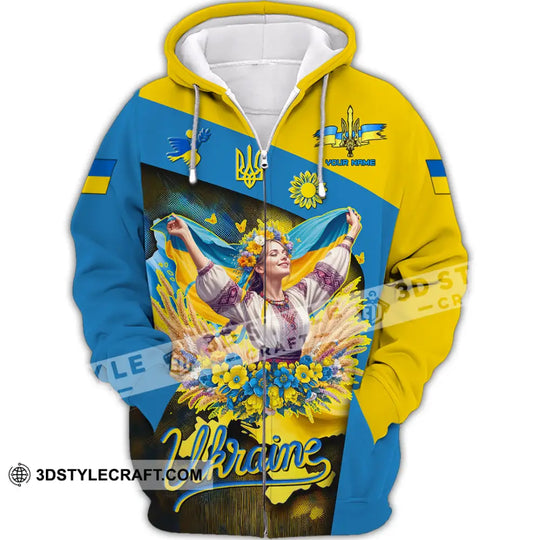 Unisex Shirt - Custom Text Shirt, Ukraine Shirt style option 2