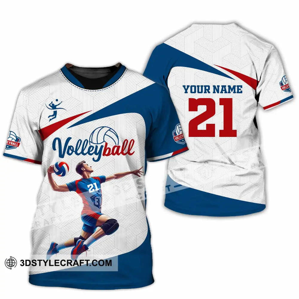 Unisex Shirt - Custom Text Shirt Volleyball Shirt T-Shirt / S T-shirt