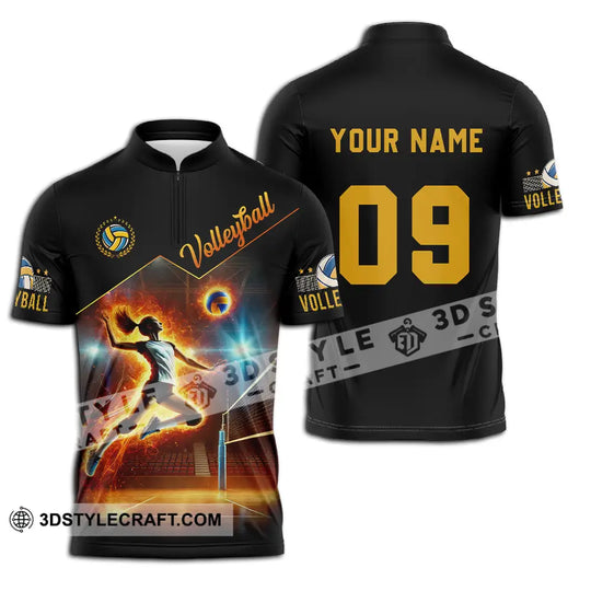 Unisex Shirt - Custom Text Shirt Volleyball style option 2