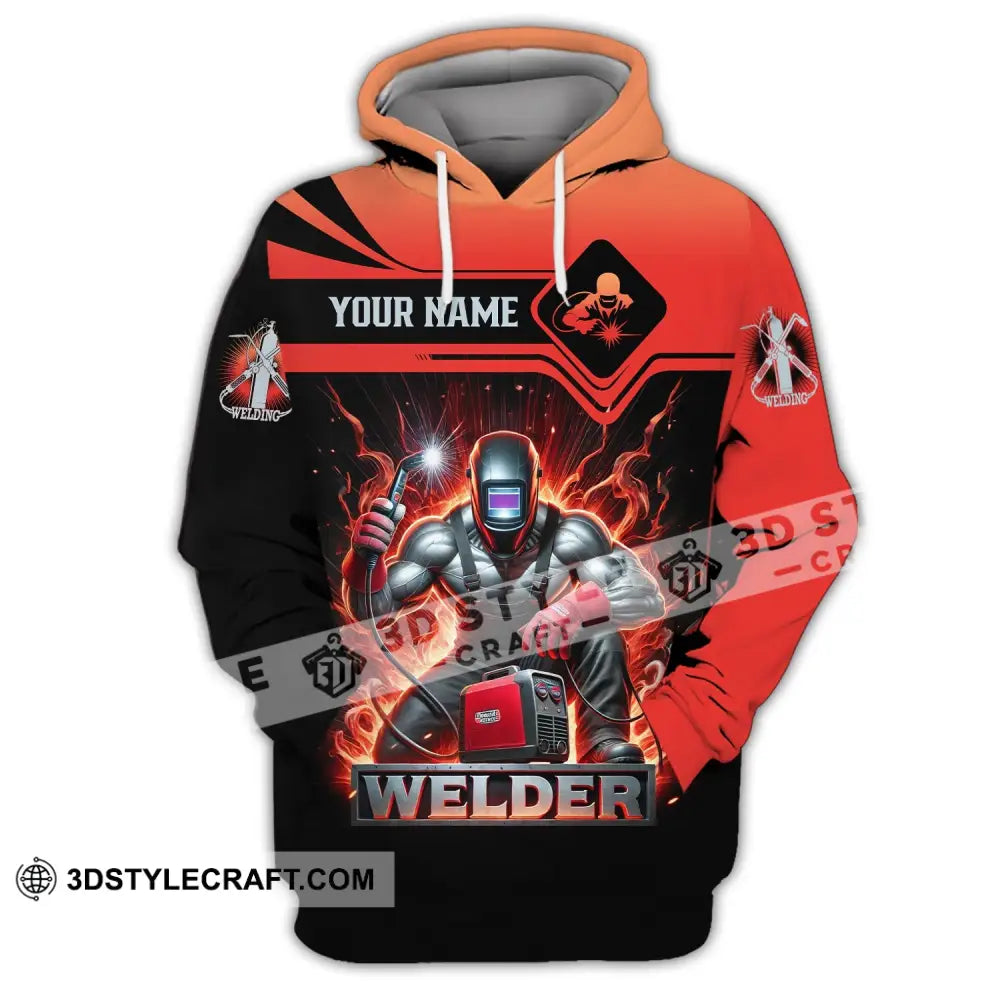 Unisex Shirt - Custom Text Welder Hoodie / S T-Shirt