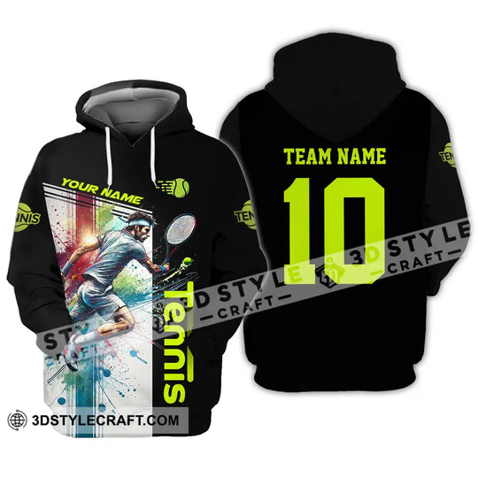 Unisex Shirt - Custom Texts Sport Shirt, Tennis Lover style option 3