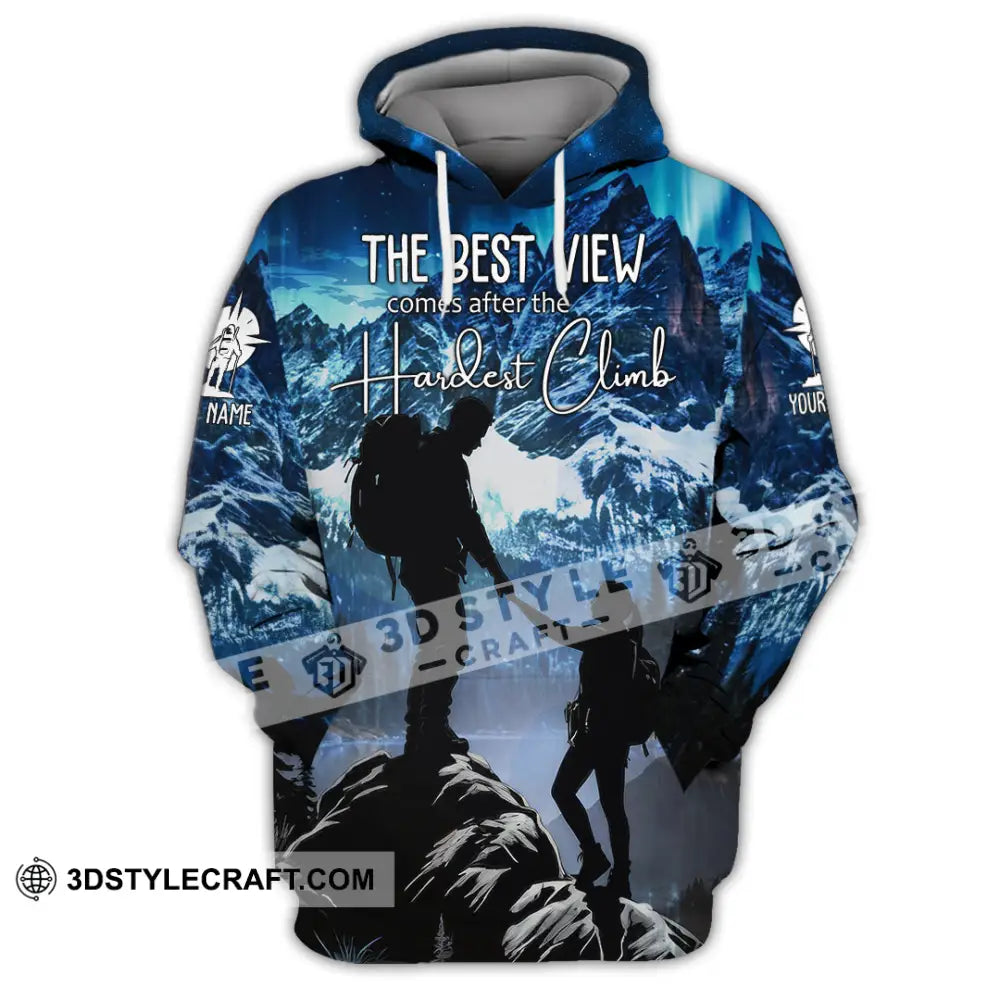Unisex Shirt - Custom The Best View Comes After The Hardest Climb Sports Shirt Hoodie / S T-shirt