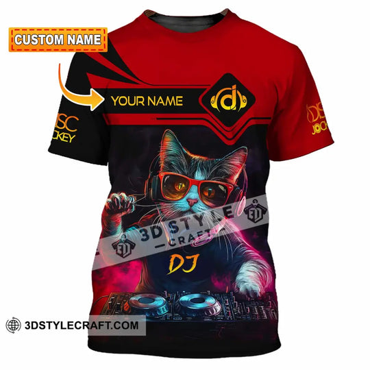 Unisex Shirt - Custom The DJ Cat Shirt style option 1