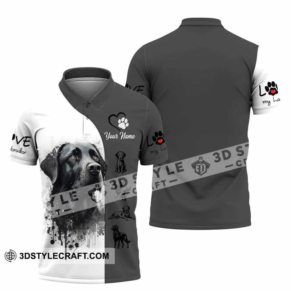Unisex Shirt - Custom The Labrador 3D Shirt Polo Shirt / S T-shirt