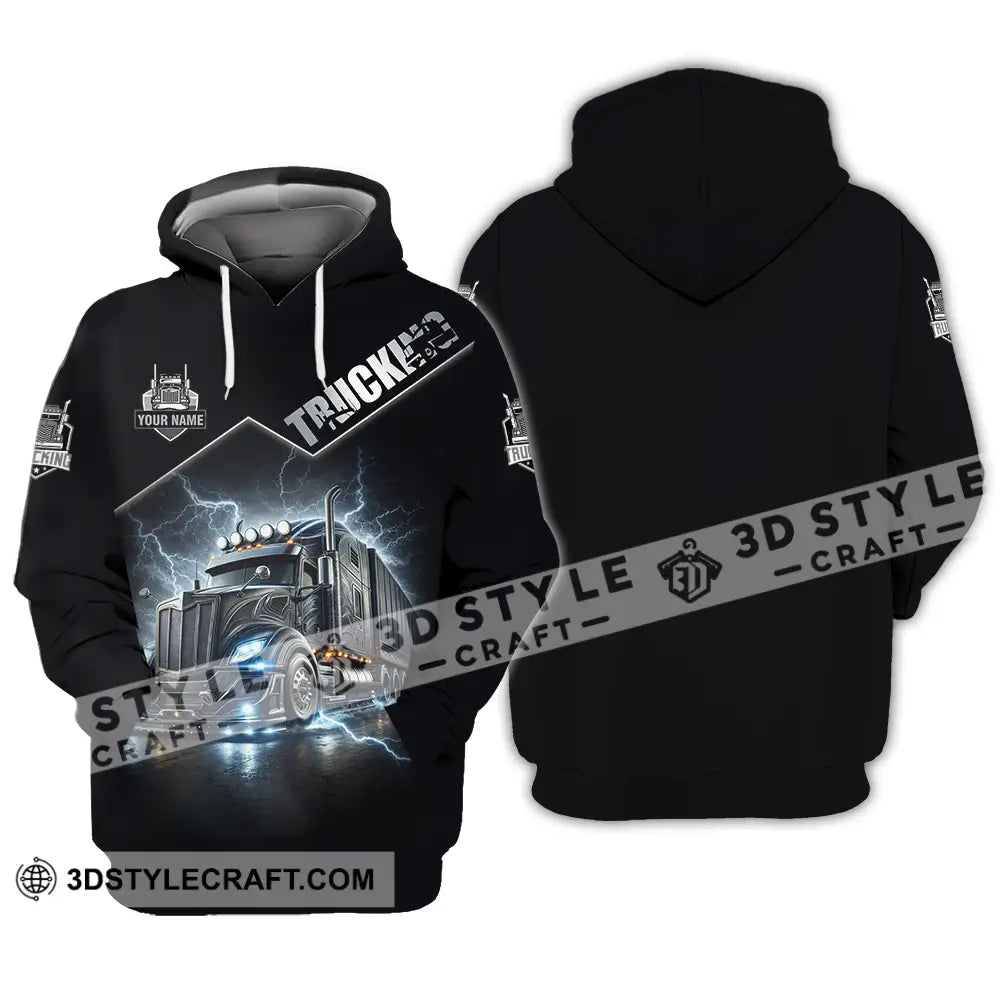 Unisex Shirt - Custom Trucker Keep On Trucking 3D Shirt Hoodie / S T-shirt