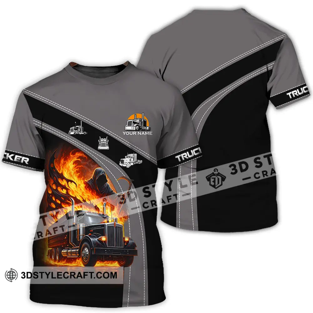 Unisex Shirt - Custom Trucker Keep On Trucking 3D Shirt T-Shirt / S T-shirt