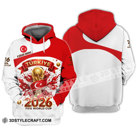 Unisex Shirt - Custom Türkiye World Cup 2026 3D Shirt style option 3