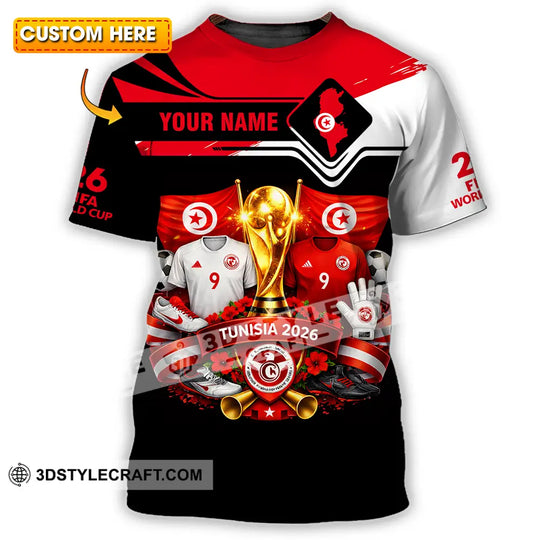 Unisex Shirt - Custom Tunisia 3D Shirt style option 1