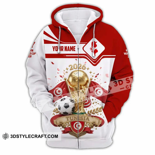 Unisex Shirt - Custom Tunisia World Cup 2026 3D Shirt style option 4