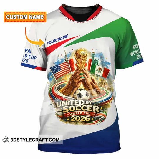 Unisex Shirt - Custom United By Soccer 3D Shirt style option 1
