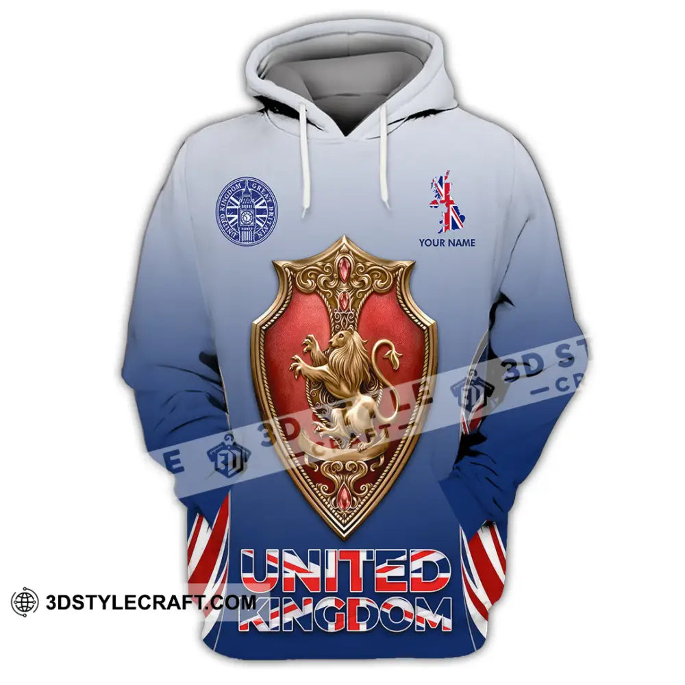 Unisex Shirt - Custom United Kingdom 3D Shirt Hoodie / S T-shirt