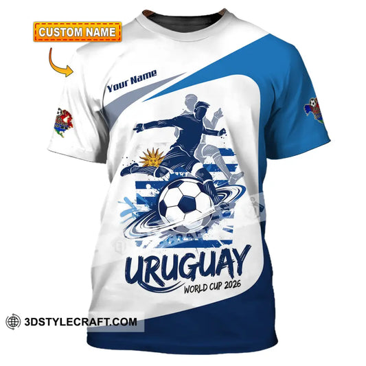 Unisex Shirt - Custom Uruguay Fifa World Cup 2026 3D Shirt - T-shirt