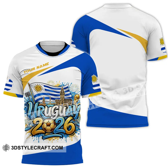 Unisex Shirt - Custom Uruguay World Cup 2026 3D Shirt style option 2