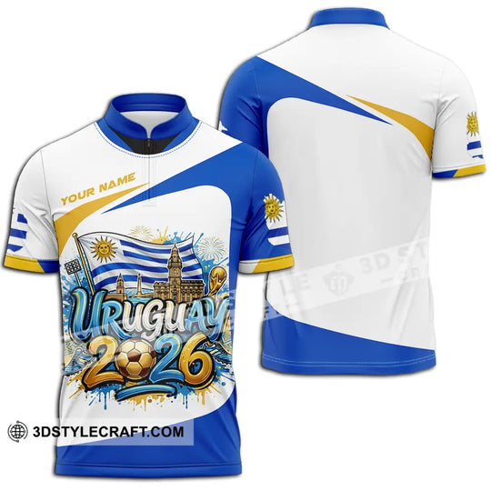 Unisex Shirt - Custom Uruguay World Cup 2026 3D Shirt style option 3