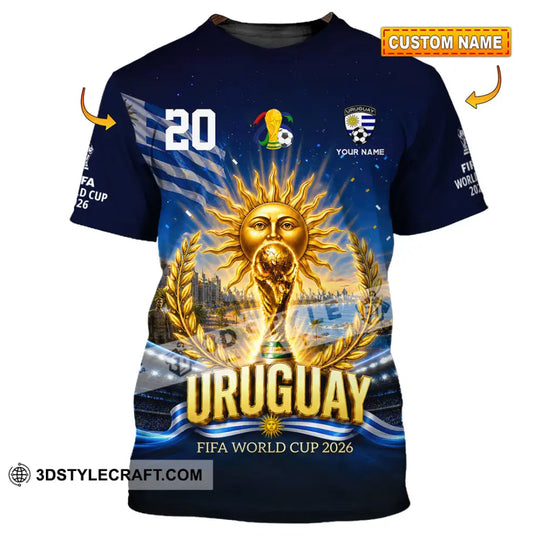 Unisex Shirt - Custom Uruguay World Cup 2026 Shirt style option 1
