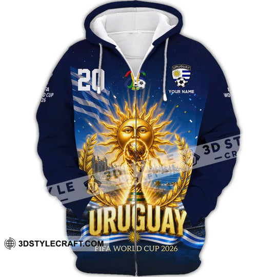 Unisex Shirt - Custom Uruguay World Cup 2026 Shirt style option 3