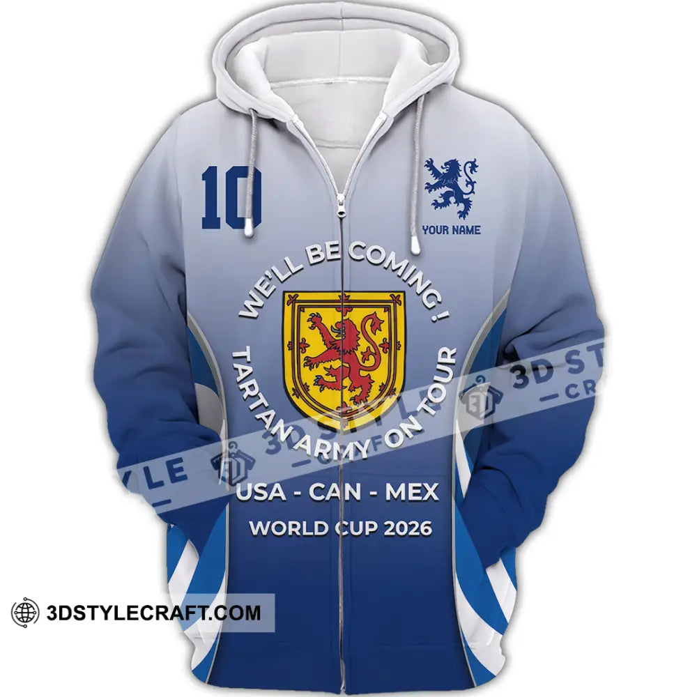 Unisex Shirt - Custom USA CAN MEX World Cup 2026 3D Shirt Zipper Hoodie / S T-shirt