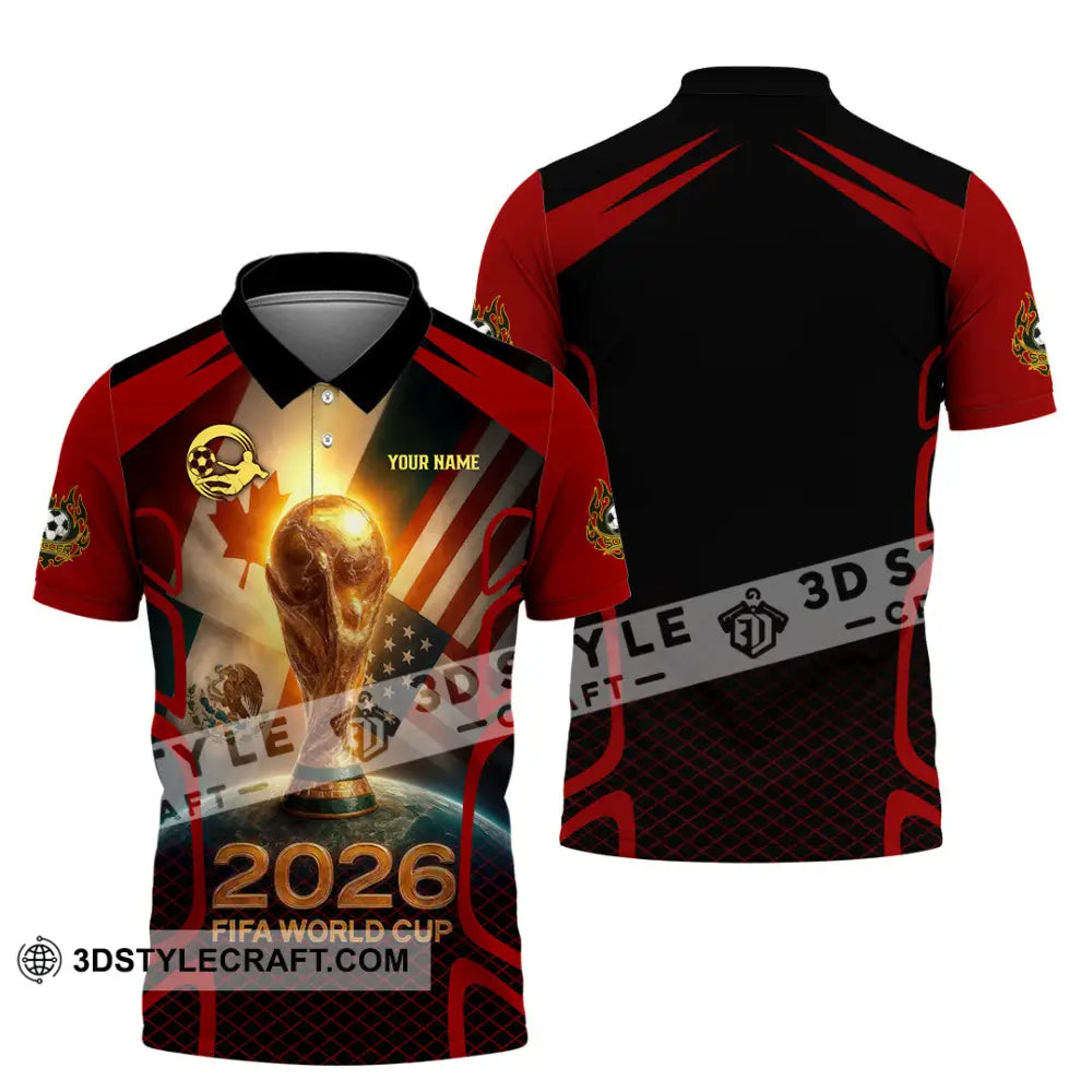 Unisex Shirt - Custom USA Canada World Cup 2026 3D Shirt Polo Shirt / S T-shirt