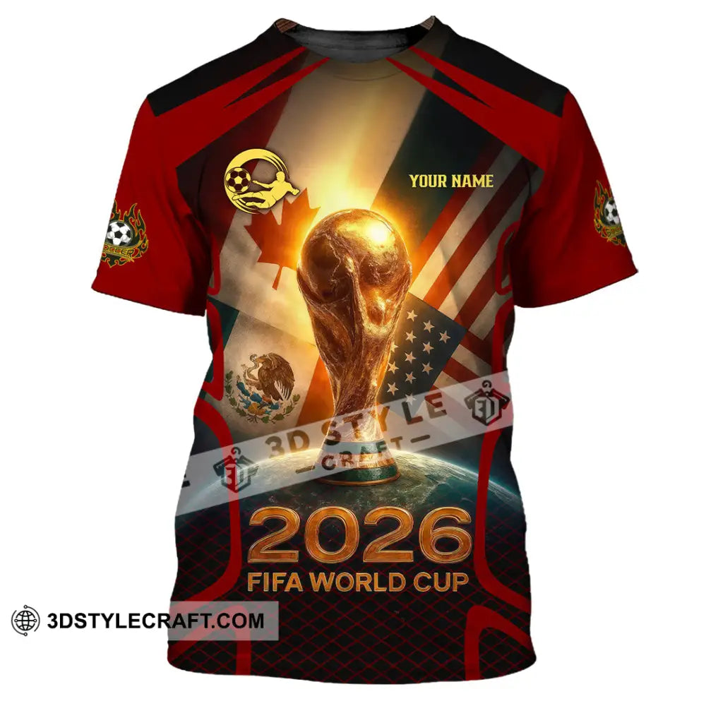 Unisex Shirt - Custom USA Canada World Cup 2026 3D Shirt T-Shirt / S T-shirt