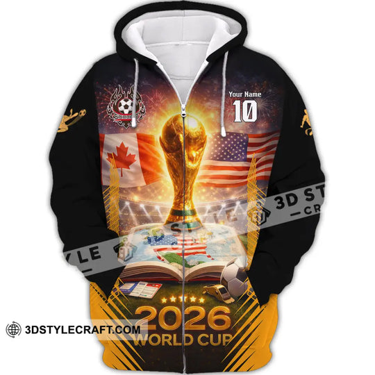 Unisex Shirt - Custom USA Canada World Cup 2026 3D Shirt style option 2