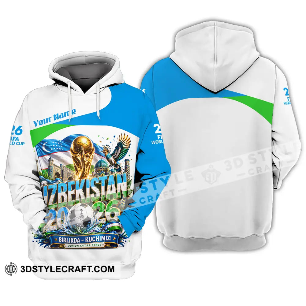 Unisex Shirt - Custom Uzbekistan World Cup 2026 Shirt - Hoodie / S - T-shirt