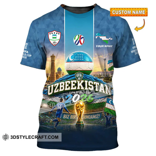Unisex Shirt - Custom Uzbekistan World Cup 2026 Shirt style option 1
