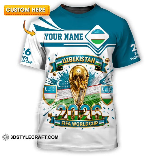 Unisex Shirt - Custom Uzbekistan World Cup 2026 Shirt style option 1
