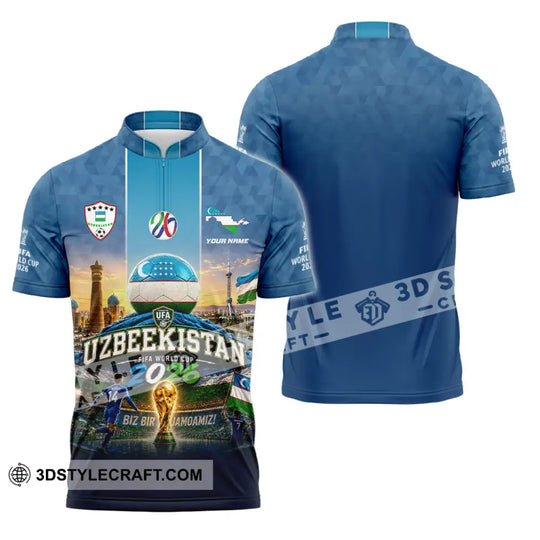 Unisex Shirt - Custom Uzbekistan World Cup 2026 Shirt style option 3