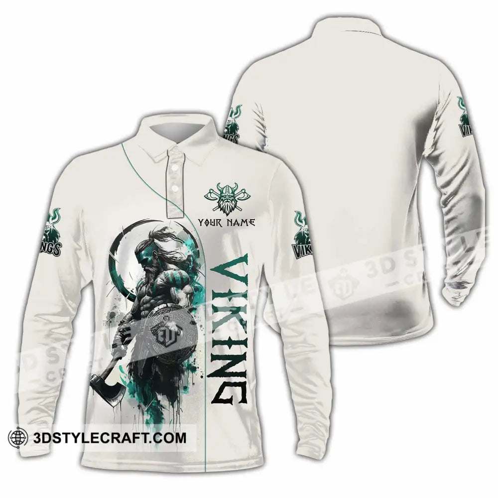 Unisex Shirt Custom Viking Shirt Long Sleeve Polo / S T shirt