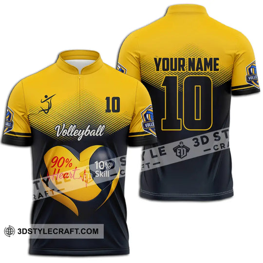 Unisex Shirt - Custom Volleyball 90% Heart 10% Skill Shirt style option 2