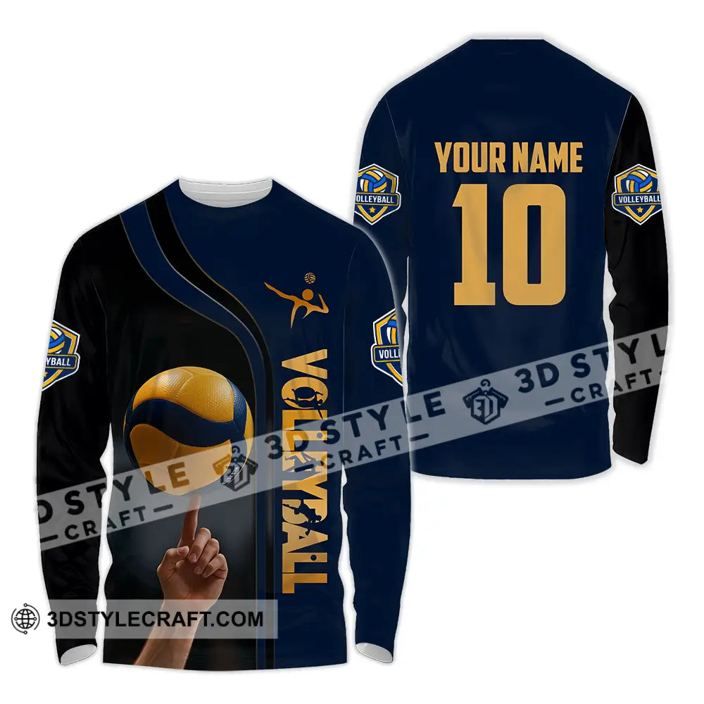 Unisex Shirt - Custom Volleyball Shirt Long Sleeve Shirt / S T-shirt