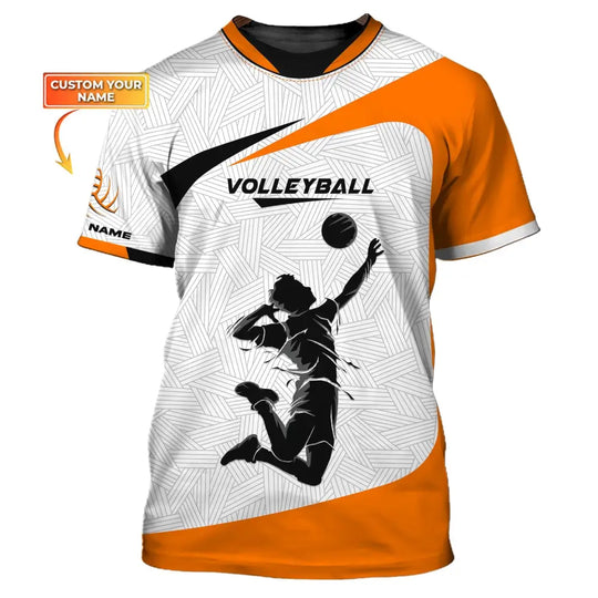 Unisex Shirt, Custom Volleyball Shirt, Volleyball Polo, Volleyball Team T-Shirt, Gift for Volleyball Players style option 1