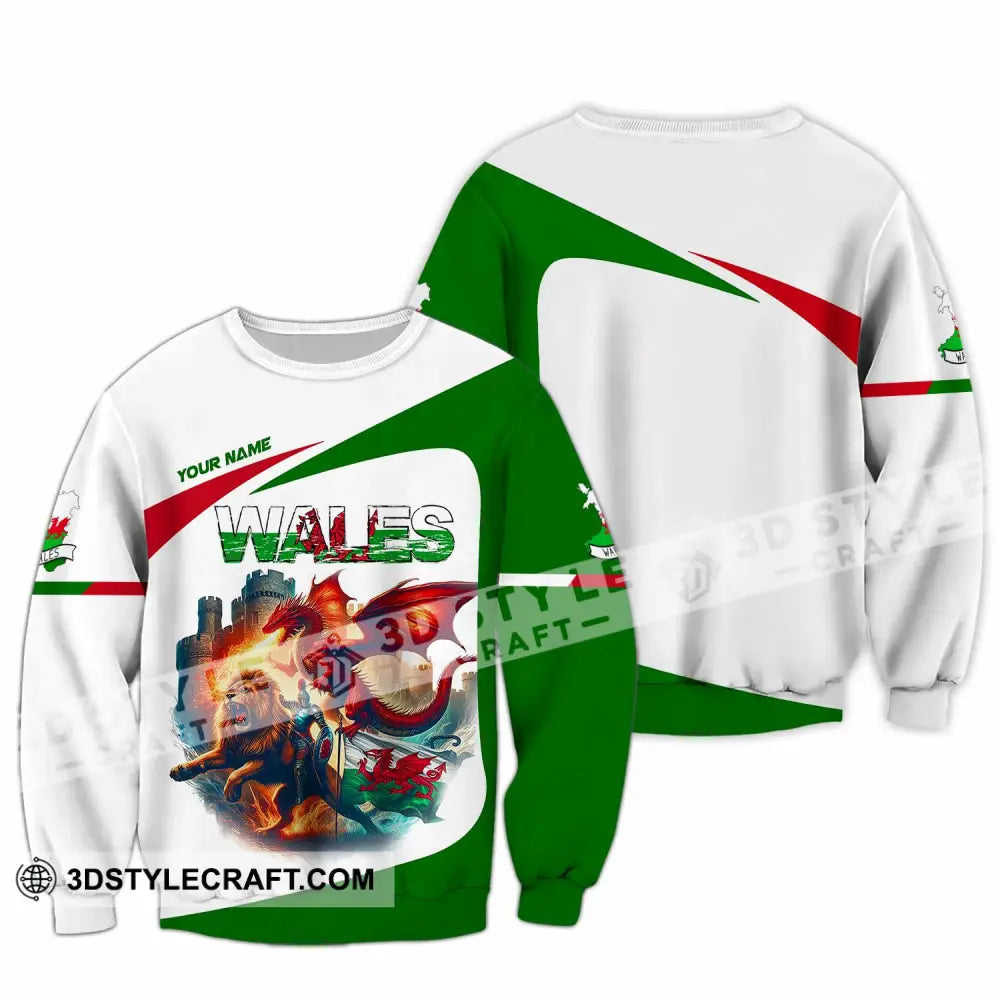 Unisex Shirt - Custom Wales Shirt Long Sleeve / S T-shirt