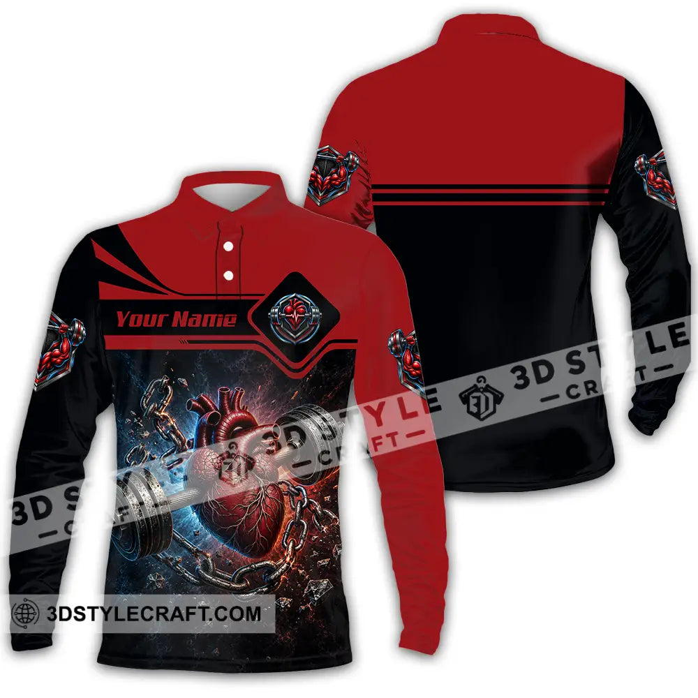 Unisex Shirt - Custom Weightlifting Shirt - Long Sleeve Polo / S - T-shirt