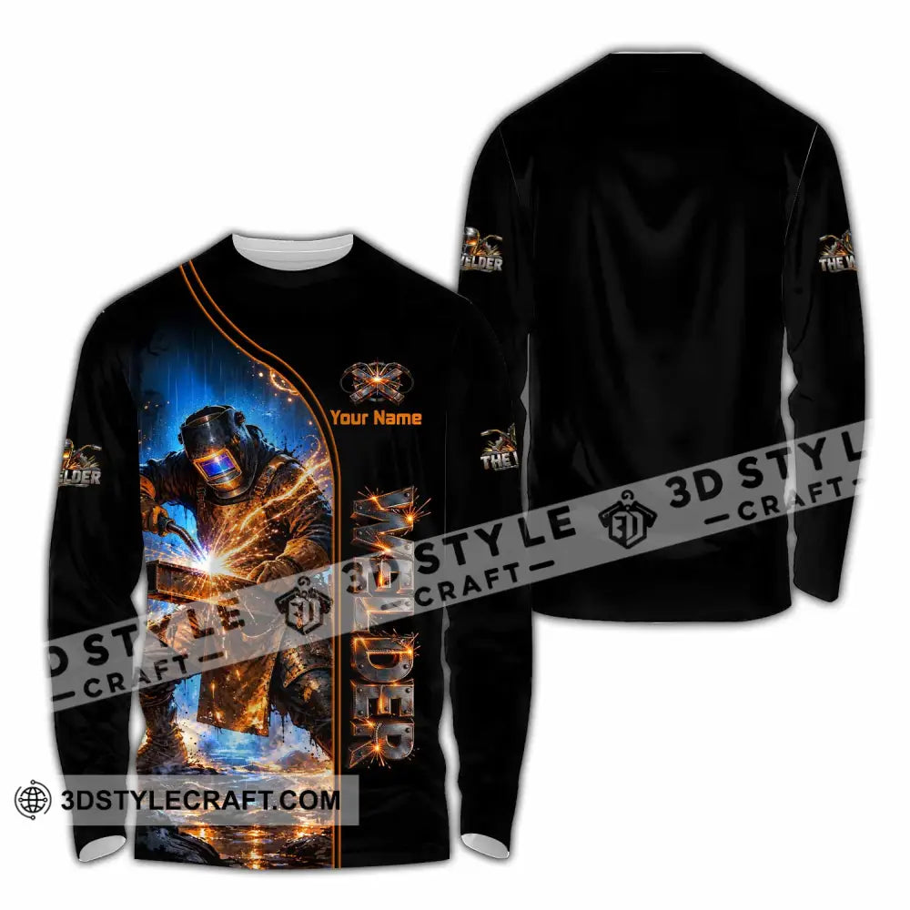 Unisex Shirt - Custom Welder Shirt - Long Sleeve Shirt / S - T-shirt