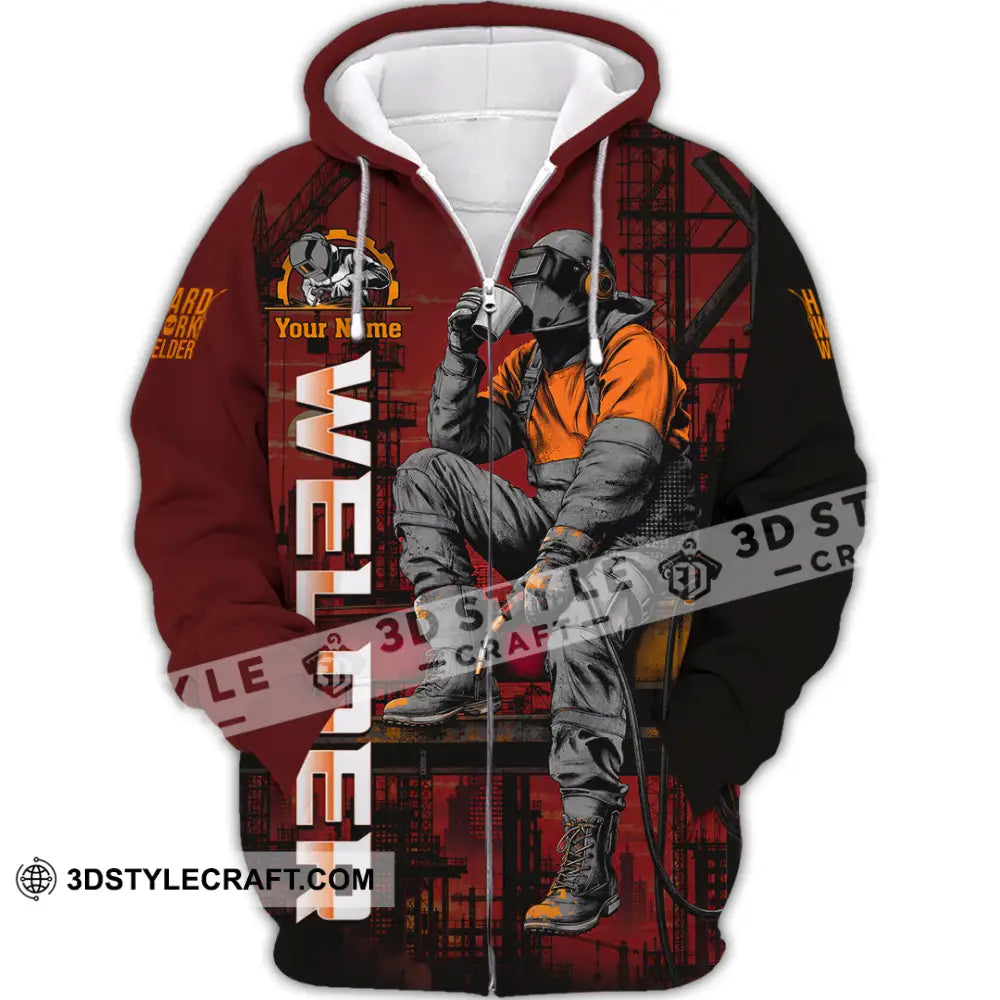 Unisex Shirt - Custom Welder Shirt - Zipper Hoodie / S - T-shirt