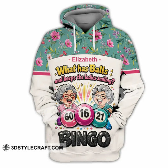 Unisex Shirt - Custom What Has Balls And Keeps The Ladies Smiling Bingo Shirt style option 4
