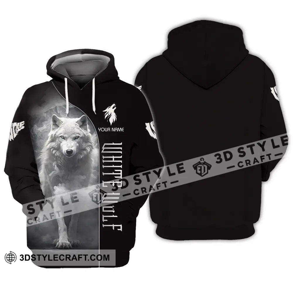 Unisex Shirt - Custom White Wolf 3D Shirt Hoodie / S T-shirt