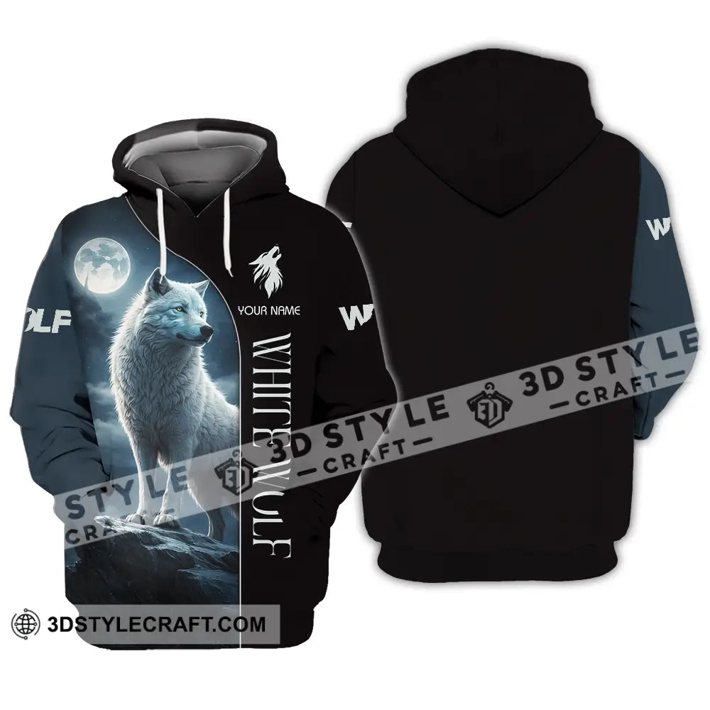 Unisex Shirt - Custom White Wolf 3D Shirt Hoodie / S T-shirt
