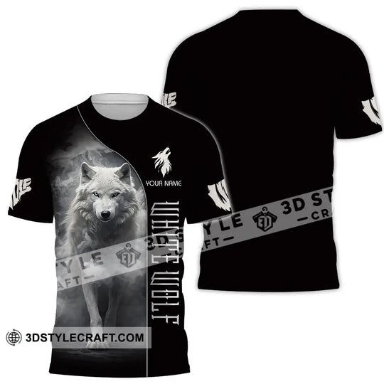 Unisex Shirt - Custom White Wolf 3D Shirt style option 2